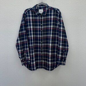 Jachs Girlfriend Super Soft Plaid Flannel Button Up Shirt 1612218 Women size XXL